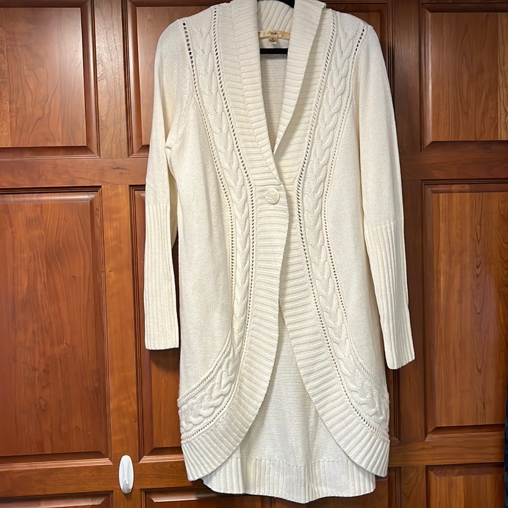 Off white/cream cardigan XL